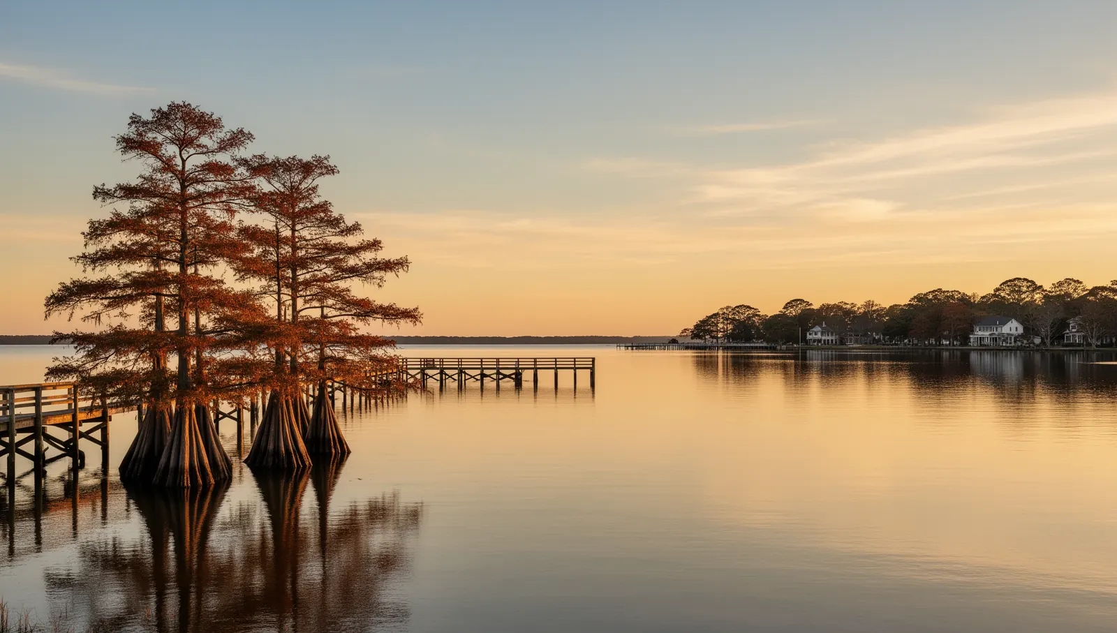 Edenton Bay, on the Albemarle Sound, North Carolina